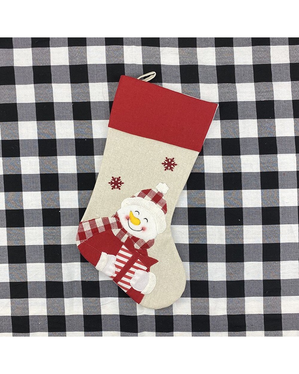 2022 Large Stockings Santa Elk Fabric Gift Socks Christmas Lovely Bag For Children Fireplace Tree Christmas Decoration front-5