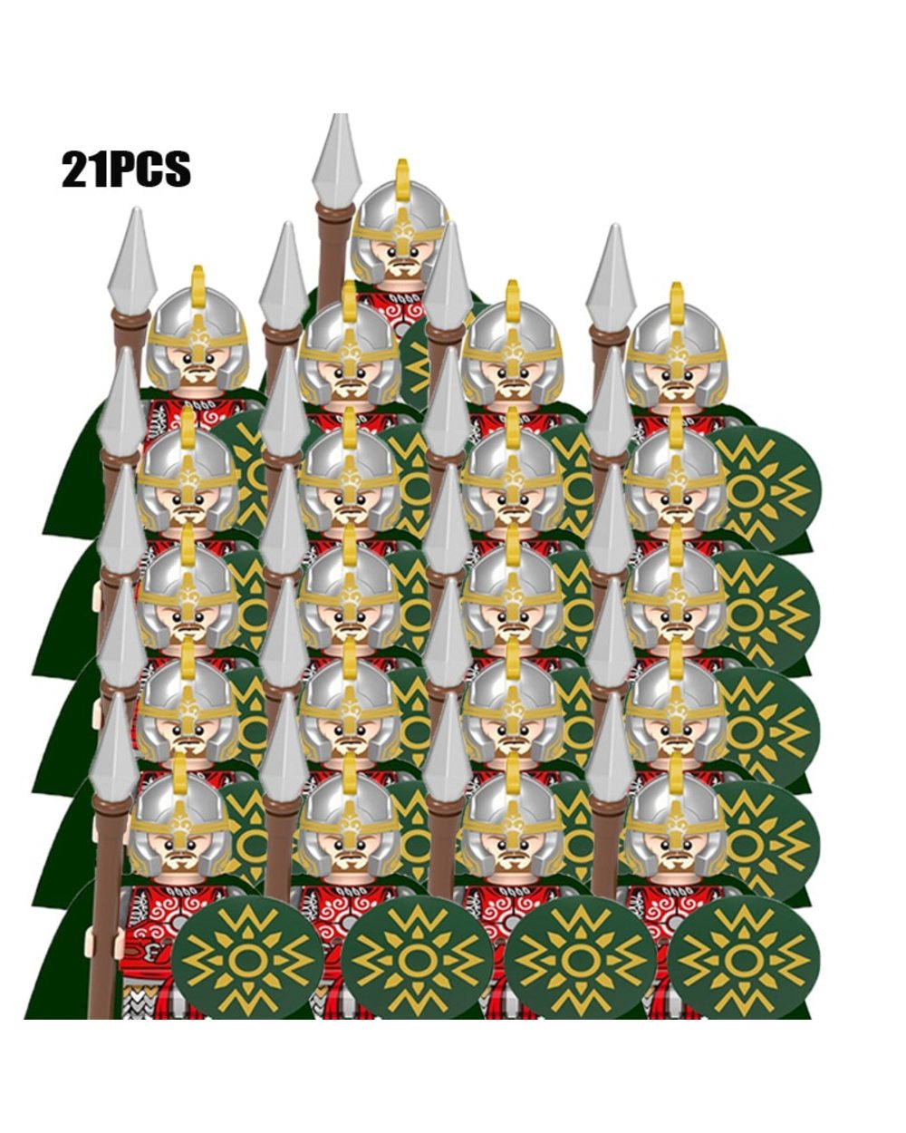 Castle Royal Kings Knight Rome Spartacus Medieval Age Soldiers Red Lion figures Compatible Building Blocks kids toys front-0