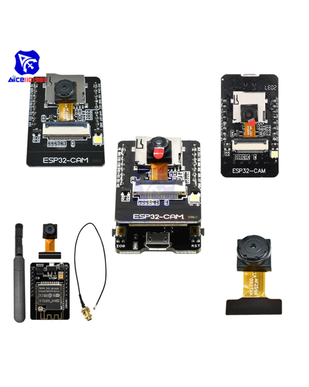 Esp32-S Camera Esp32 Cam Mb/Ch340 Antenna Camera Module Development Kit Board 5V Bluetooth Serial Micro Usb Ov2640 Came front-0