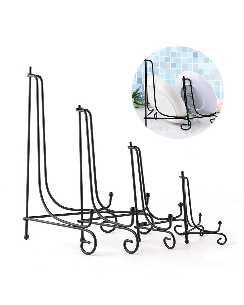 1/5Pcs DIY Craft Bracket Book Holder Rack Display Stand front-0