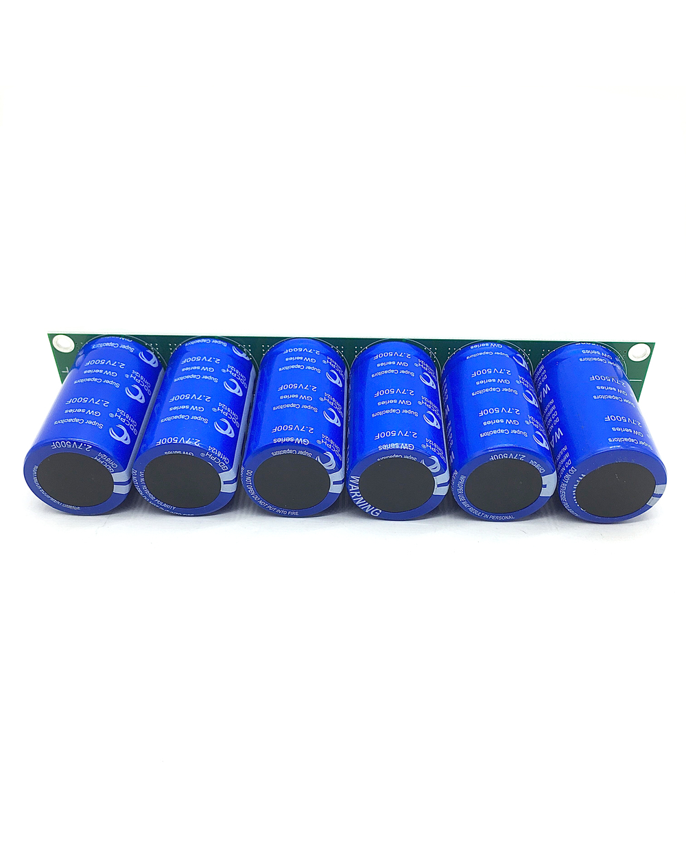 Super Farad Capacitor 16V 83F 6Pcs 2.7V 500F Flat Angle Electrolytic Capacitor With Protection Board Single Row Ultraca front-2