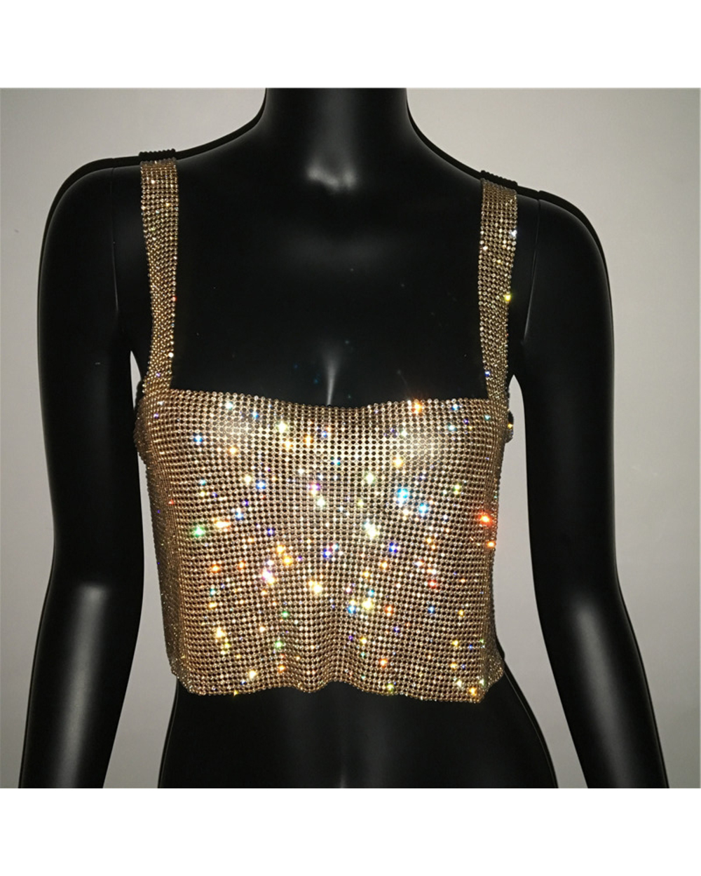 BLING RHINESTONES PARTY CROP TOP front-7
