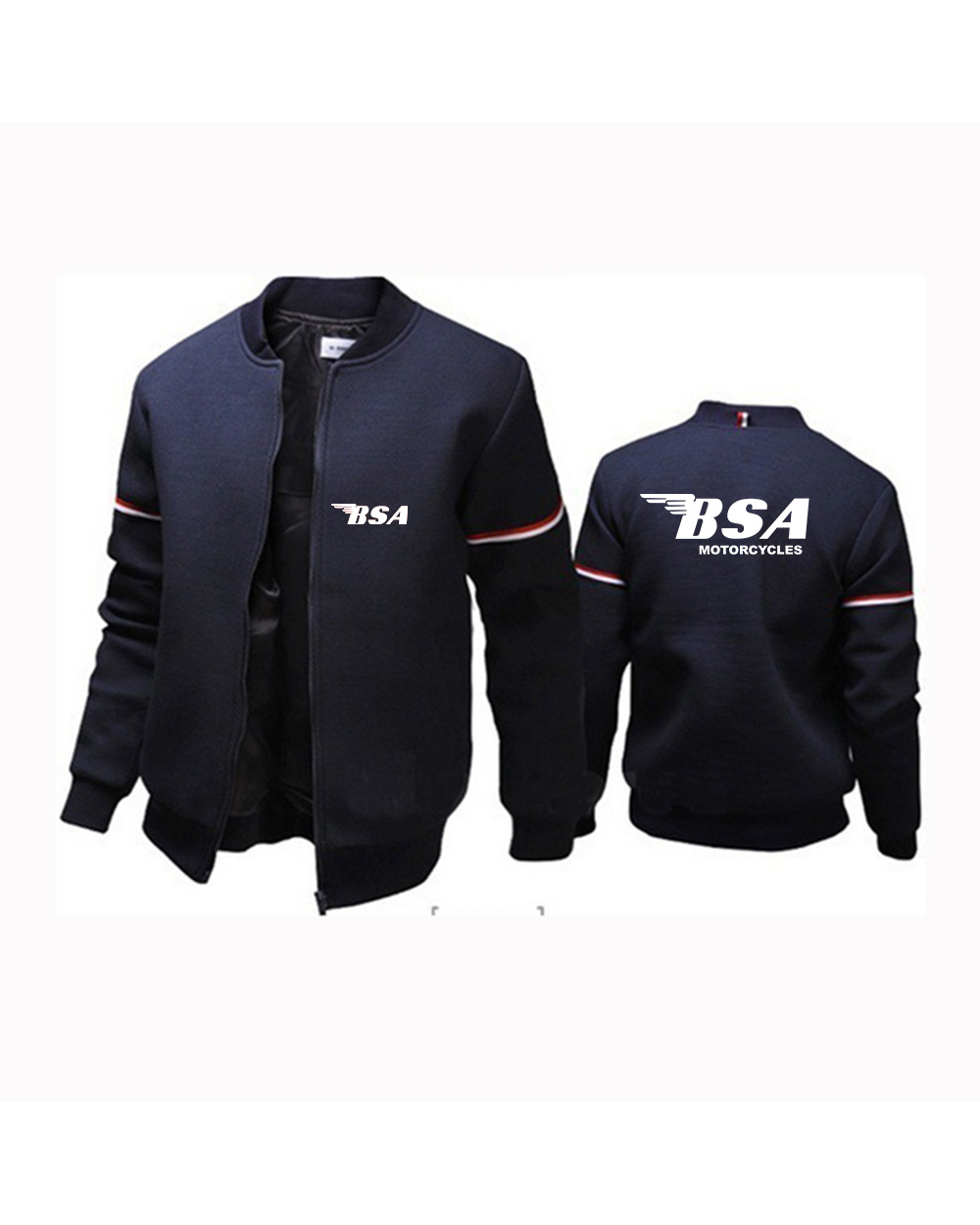 Bsa Mens New Round Neck Fight Jacket front-0