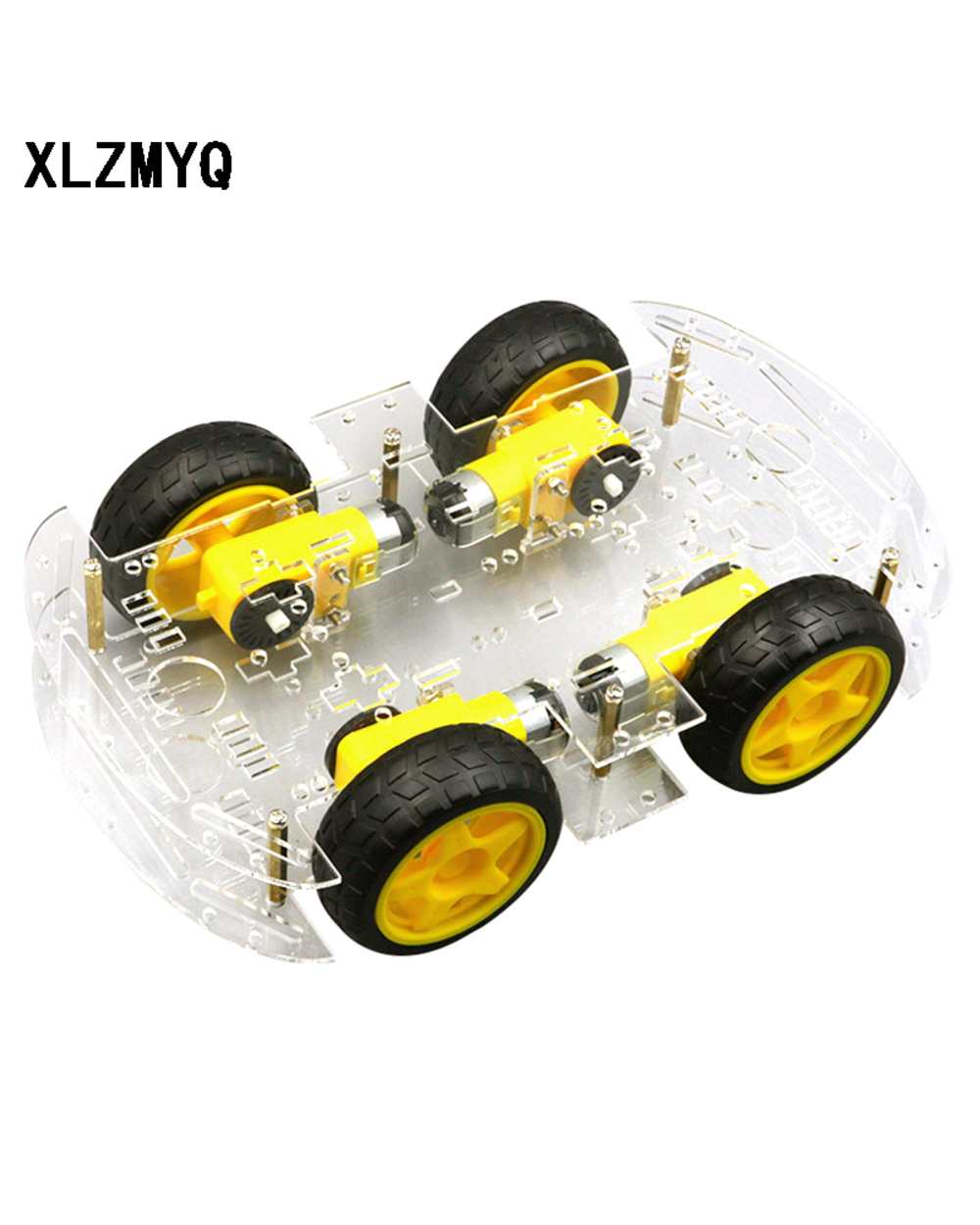 Smart Car Chassis 4Wd Car 4 Wheel Drive Car Tracking Car Obstacle Avoidance Car Strong Magnetic Chassis Diy Kit front-1