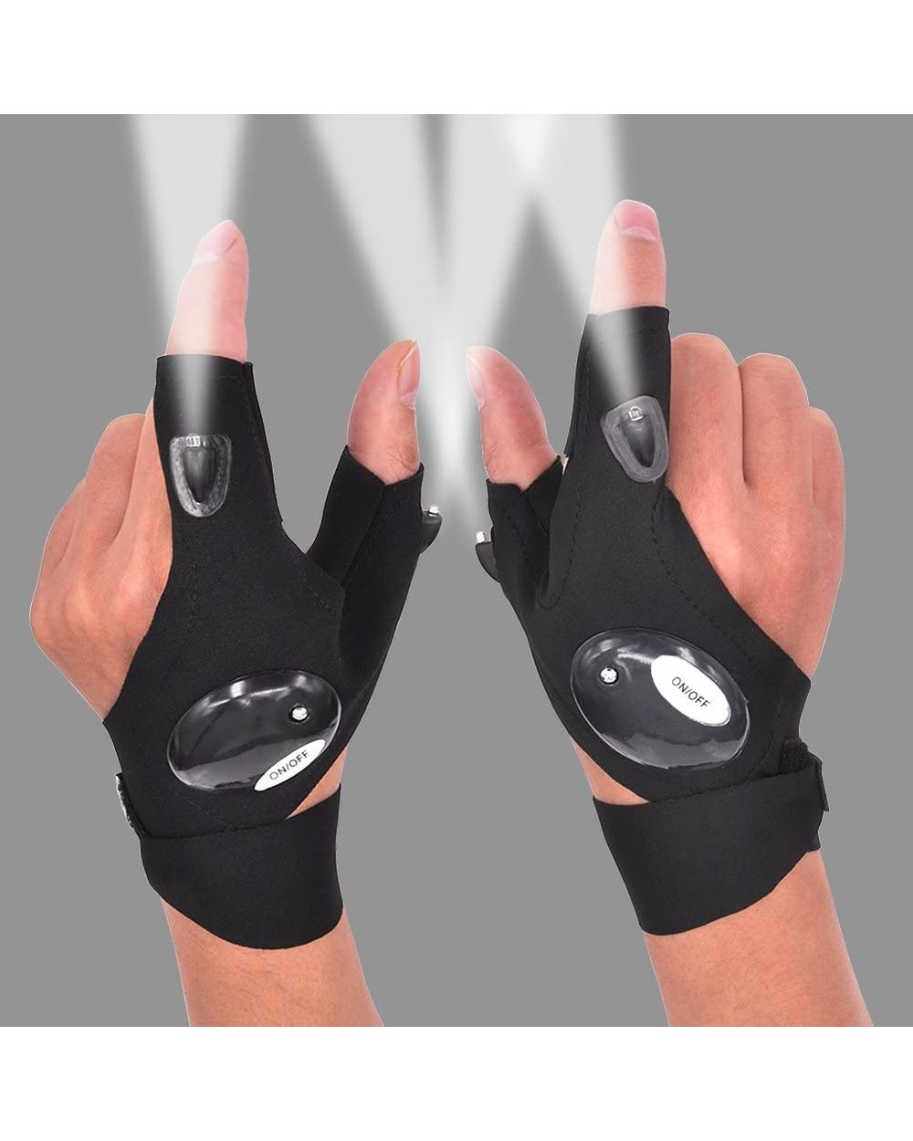 Fingerless Glove Led Flashlight Waterproof Torch Outdoor Tool Fishing Camping Hiking Survival Rescue Multi Light Tool front-0