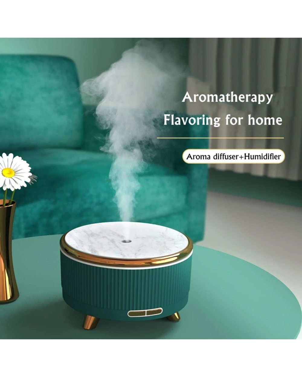 500Ml Electric Aroma Diffuser Ultrasonic Air Humidifier Purifier With 7 Color Light For Home Room Essential Oil Diffuse front-0