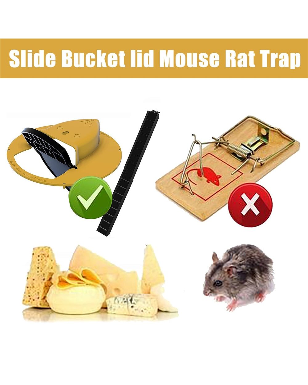 This discount is for you Smart Flip N Slide Bucket Lid Mouse Trap