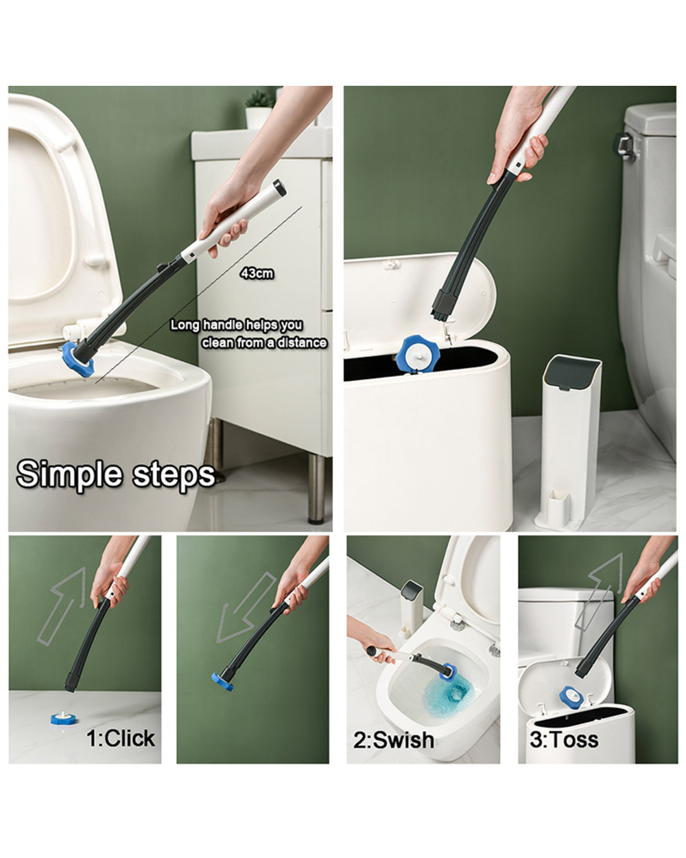 Disposable Toilet Wand Set