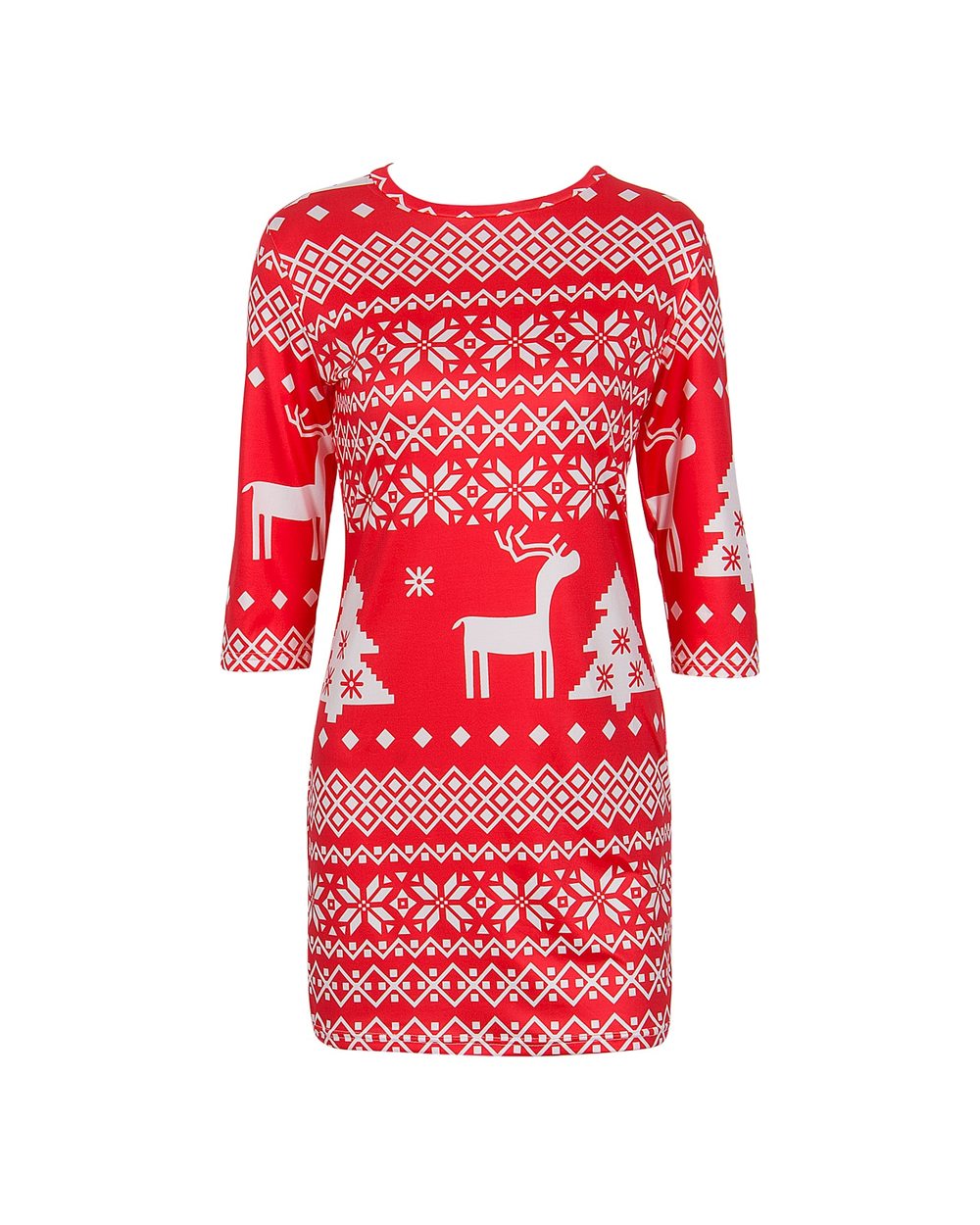 Women Winter Knitted Mini Dress Pullover Sweater Christmas Costume Jumper Knitwear Tops Short Dress Xmas Party Hot Sell front-4