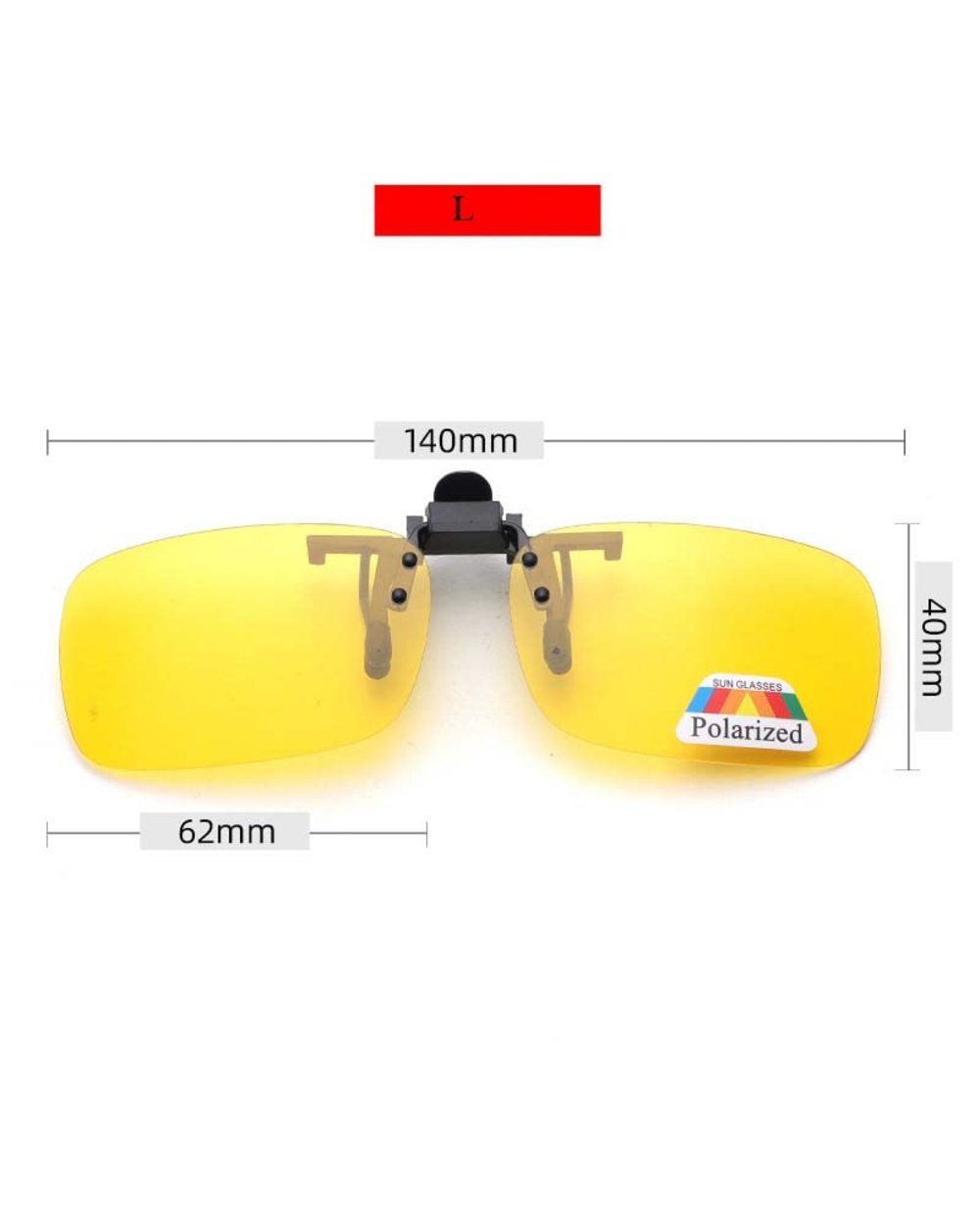 Seemfly Sunglasses Clip For Myopia Glasses Sunglasses Glasses Polarized Clip Driving Ultra-Light Fashion Different Sizes front-5