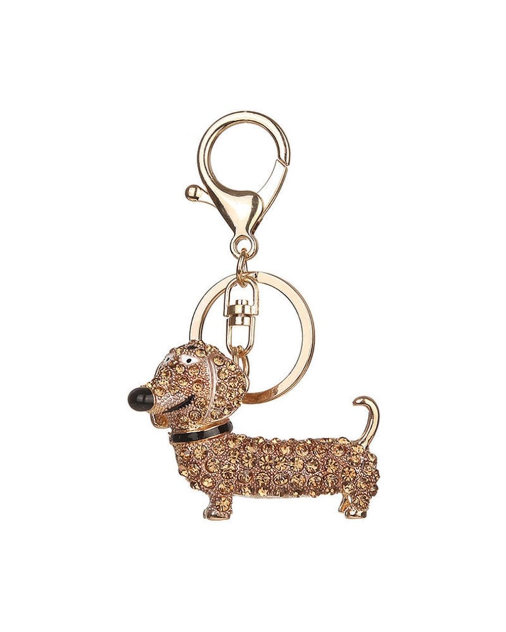 Dachshund Keychain Bag Charm Pendant Key Chains Holder Key Ring Jewelry For Women Girl Gift front-5