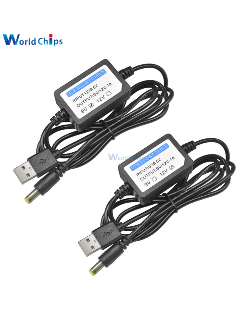 Usb Charge Power Boost Cable Dc 5V To 9V/12V 1A 2.1X5.5Mm Step Up Converter Adapter Usb Cable With Boost Component front-0
