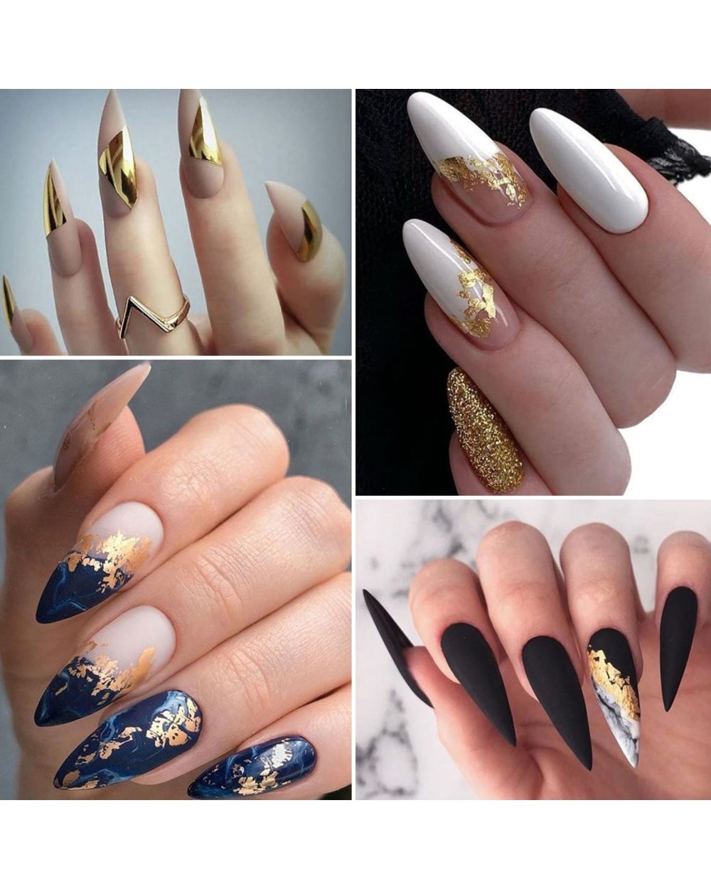 1 Box Gold Glitter Flakes Irregular Aluminum Foil Sequins For Nails front-5
