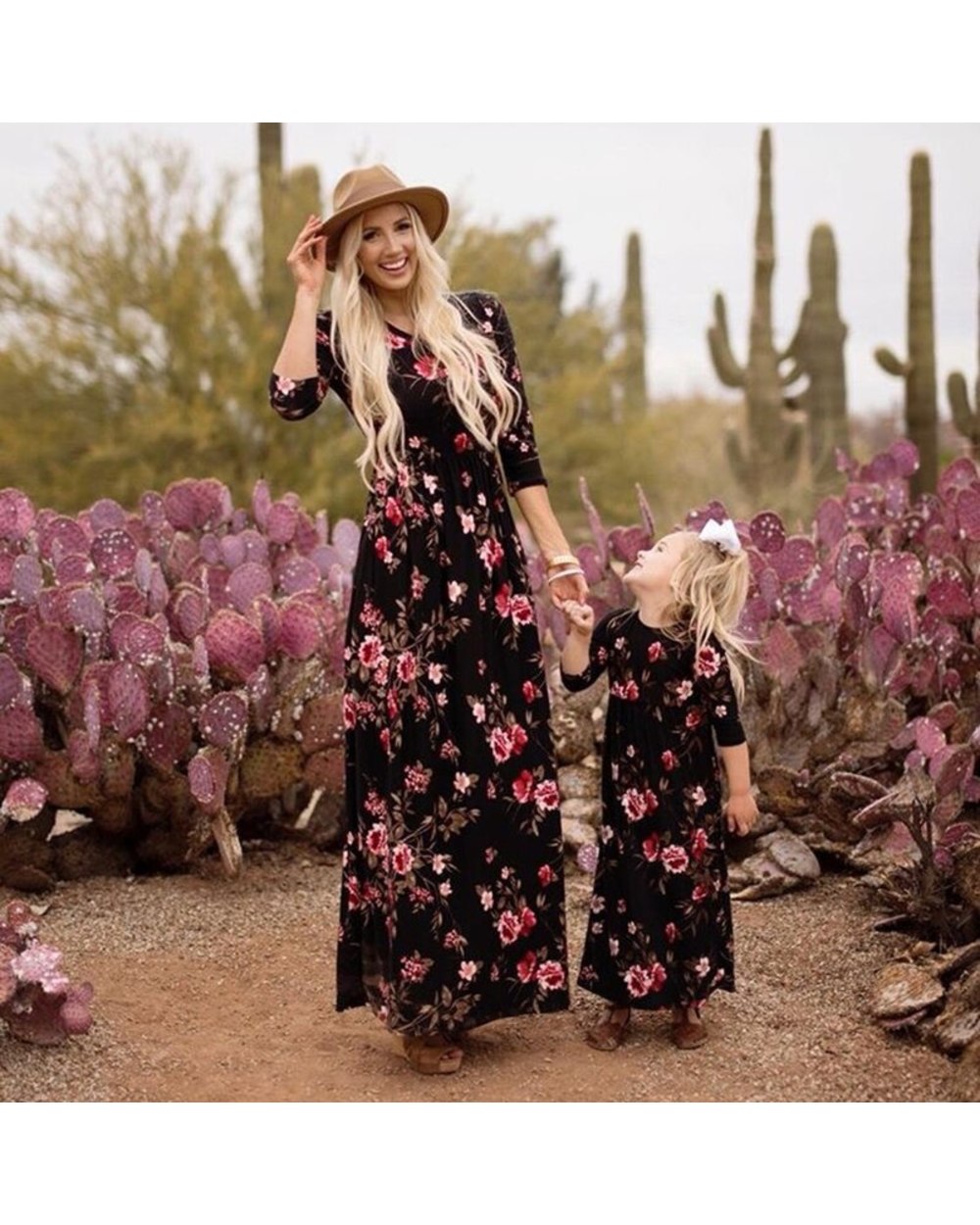 Family Matching Outfits For Mom Daughter Dress Home Clothes Mother Childrens Girls Baby Casual Kids Parent Outfit Set front-0