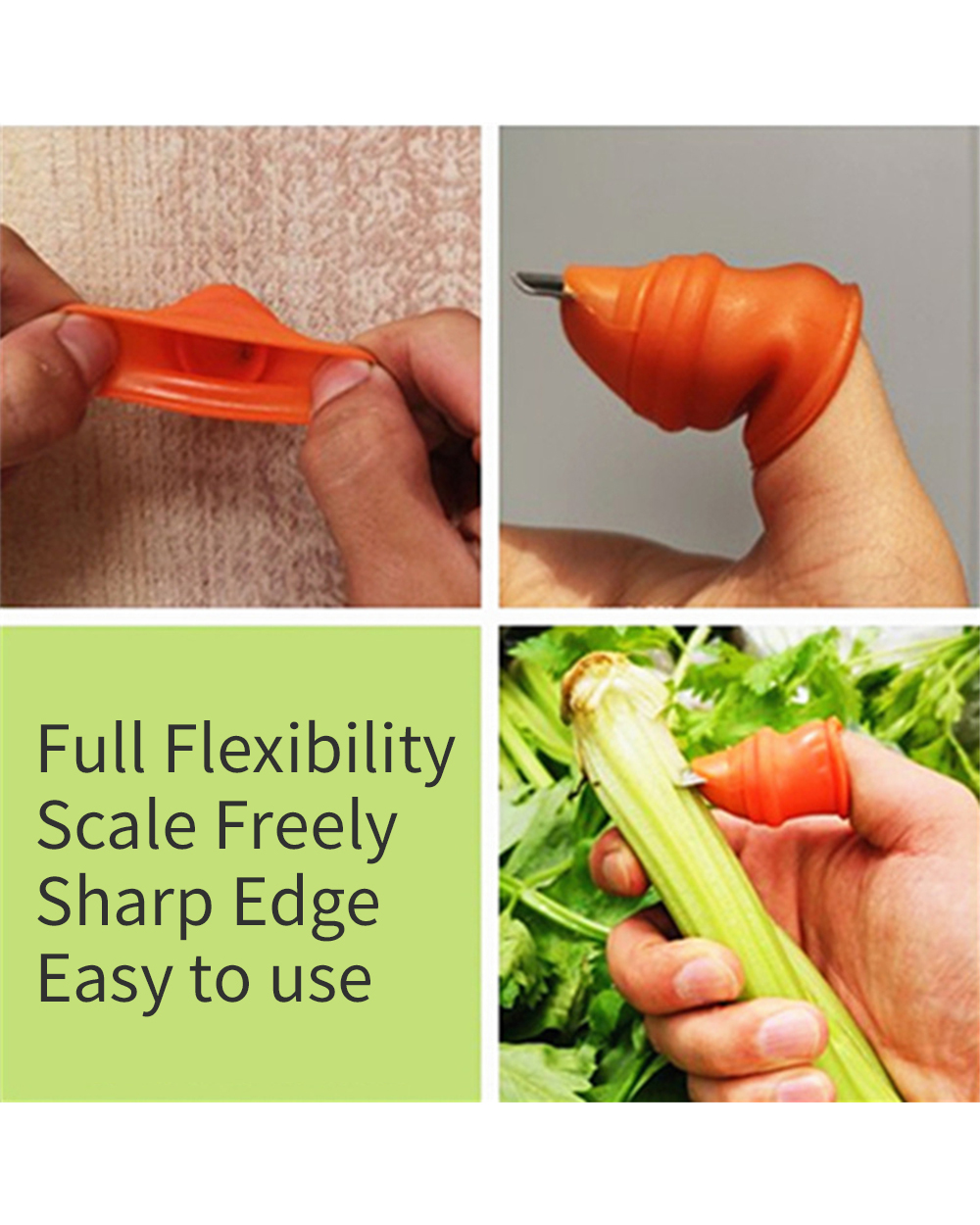 Thumb Cutter Gardening Tool Pruning Shears Garden Picking Plant Vegetables Kitchen Cutter front-3