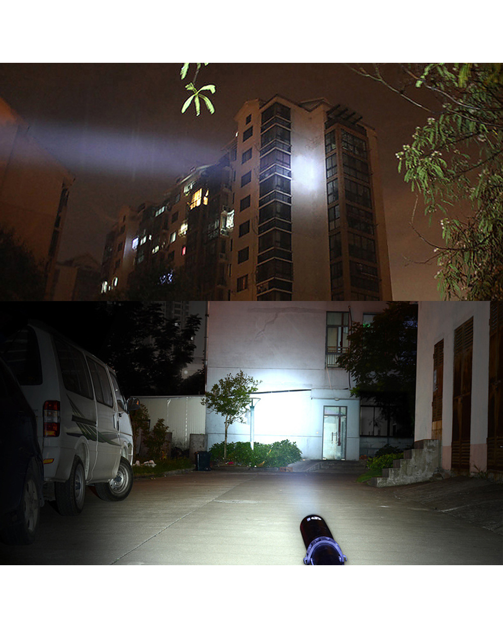 Baseball Bat Led Flashlight Waterproof Super Bright Baton Aluminium Alloy Torch For Emergency And Self Defense front-5