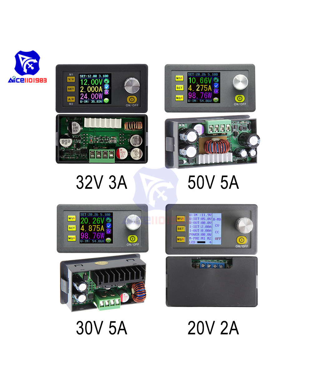Diymore Dps5005/Dps3005/Dps3003/Dp50v5a/Dp20v2a Digital Adjustable Programmable Step-Down Buck Converter Power Supply M front-0