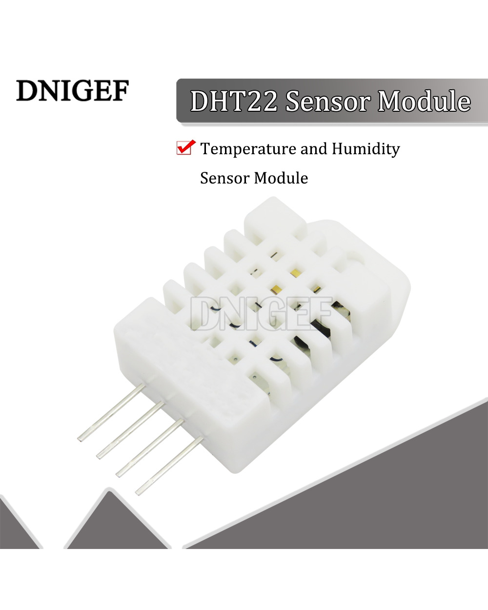 Dnigef 1 Pcs Dht22 Sensor Module Dht-22 Digital Temperature And Humidity Temperature Sensor Diy Kit front-0