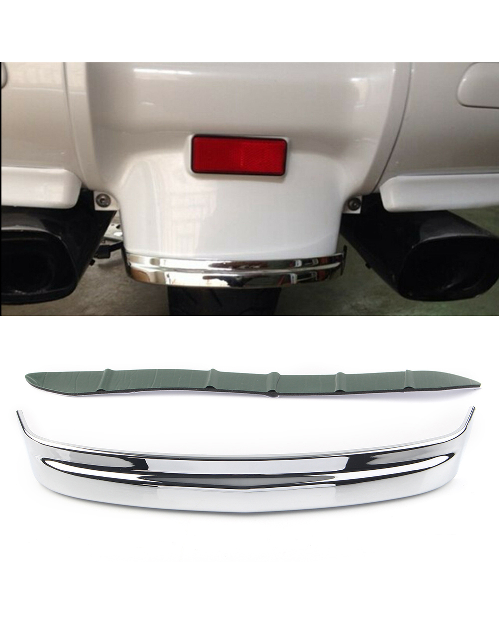 Rear Fender Trim Chrome Fairing For Goldwing GL1800 2001 2002 2003 2004 2005 2006 2007 2008 2009 2010 2011 front-0