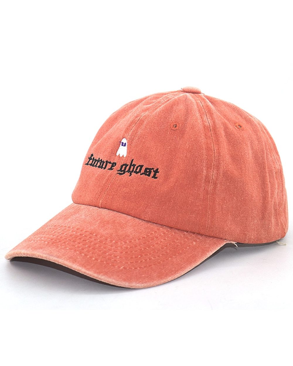 Unstructured Future Goast Cartoon Embroidery Cotton Washed Fashion Sports Baseball Cap Adjstable Hip Hop Dad Hat New Sn front-2