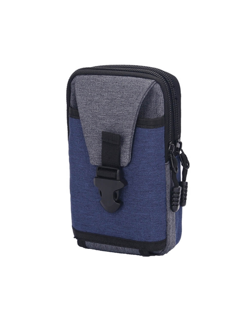 Men Vintage Canvas Waist Bag Phone Pouch Sport Belt Hip Belt Hook Loop Holster Wallet Carry Case Purse front-2