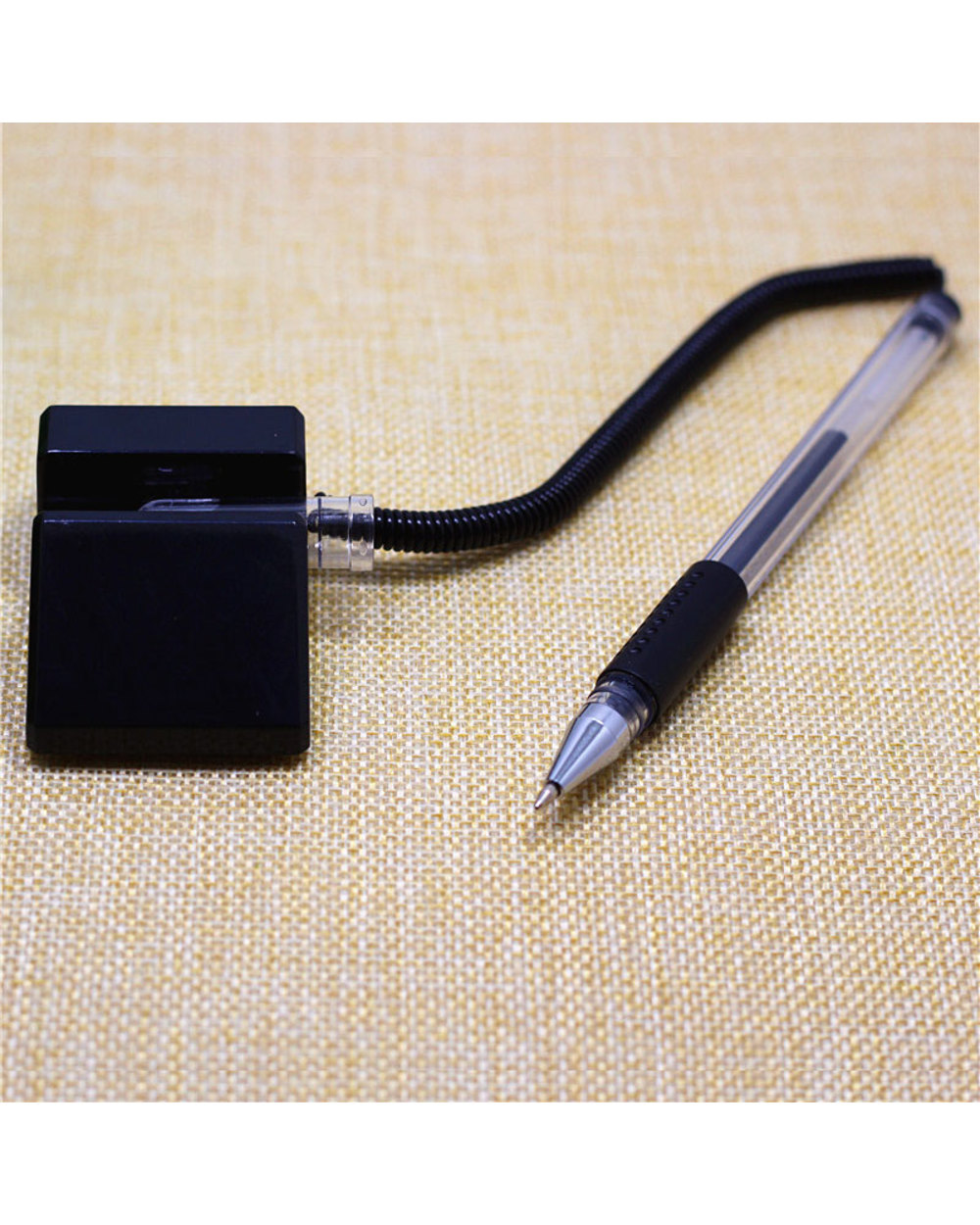 Delvtch 0.5Mm Desk Stand Sticky Fixed Gel Ink Pen Adhesive Counter Advertising Signature Pen Office Stationery +10Pen R front-3