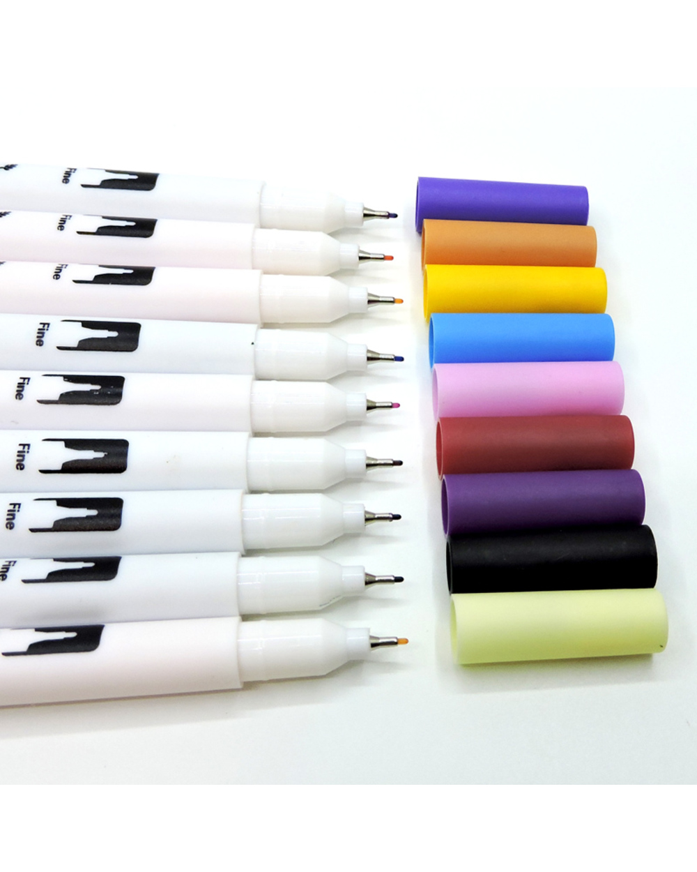 120Pcs Colors Dual Tip Brush Hand Painted Marker Pens Art Watercolor Fineliner Drawing Painting Stationery For Coloring front-1