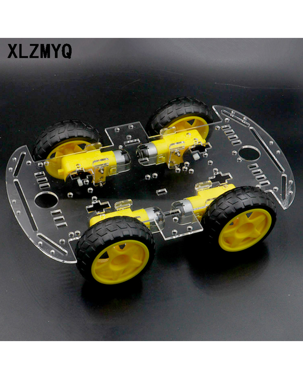 Smart Car Chassis 4Wd Car 4 Wheel Drive Car Tracking Car Obstacle Avoidance Car Strong Magnetic Chassis Diy Kit front-5