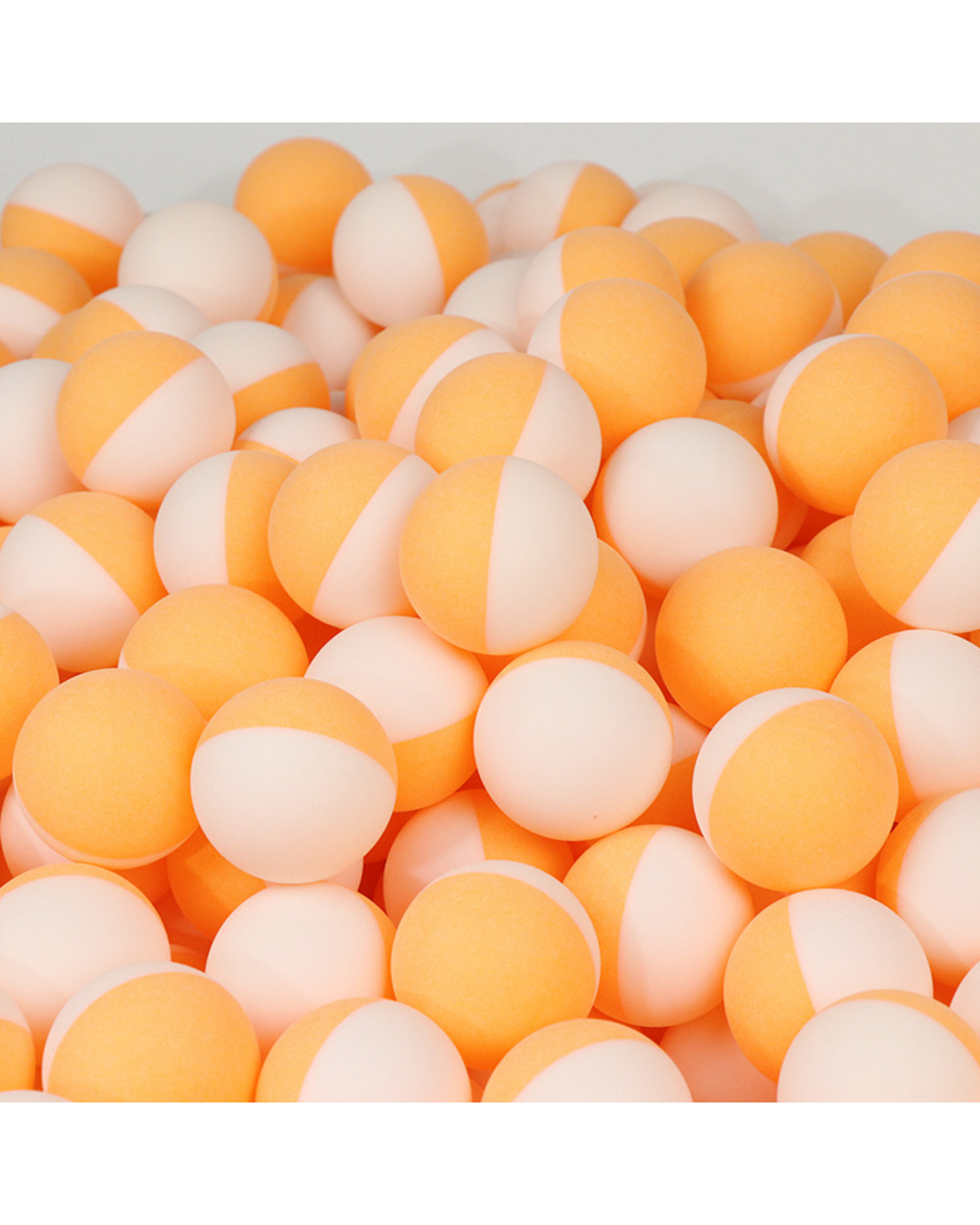One Pack Creative Bi Color Table Tennis Balls Double Color Seamed Abs 40+ Balls Pic Ping Pong Balls Durable High-Eic front-3