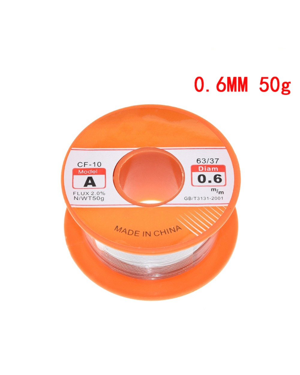 0.5/0.6/0.8/1Mm 63/37 Flux 2.0% 45Ft Tin Lead Tin Wire Melt Rosin Core Solder Soldering Wire Roll For Diy front-2