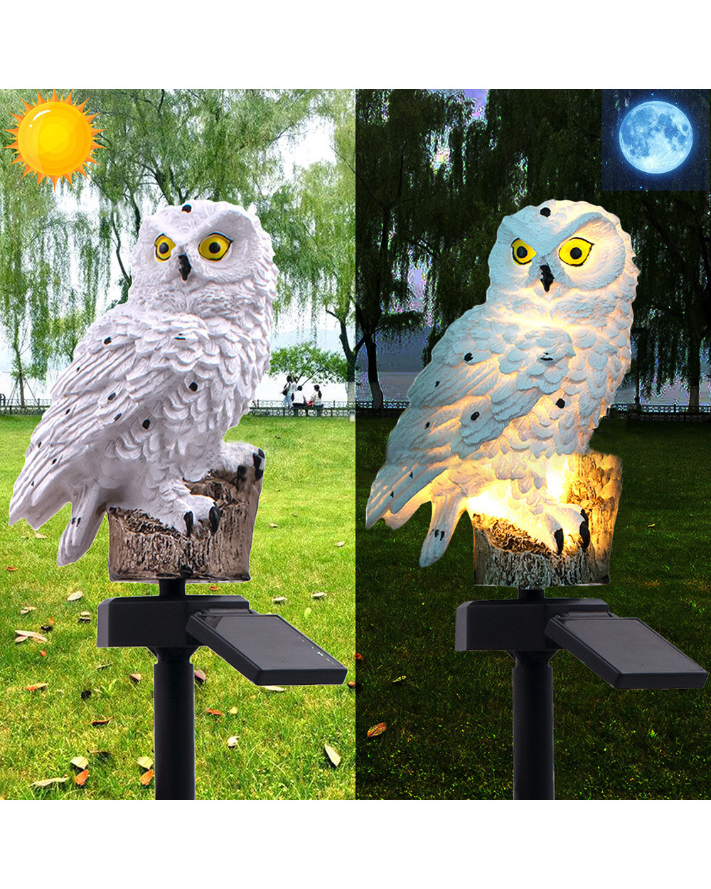 Solar Owl Garden Light Outdoor LED