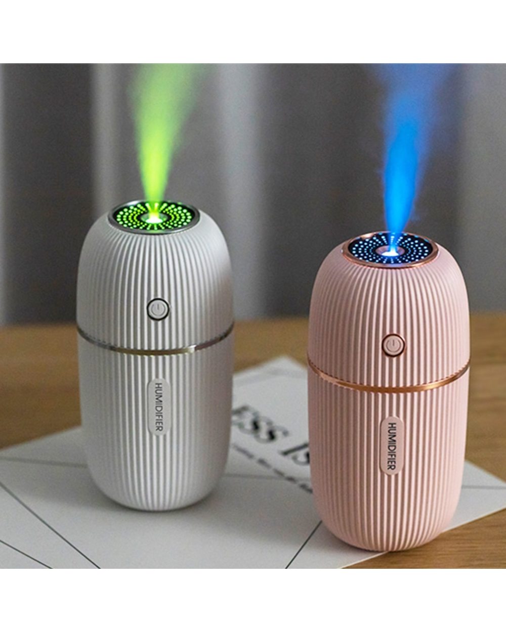M Humidifier 300Ml Ultrasonic Usb Aroma Essential Oil Diffuser Romantic Color Night Lamp Mist Maker Humidificador Porta front-0