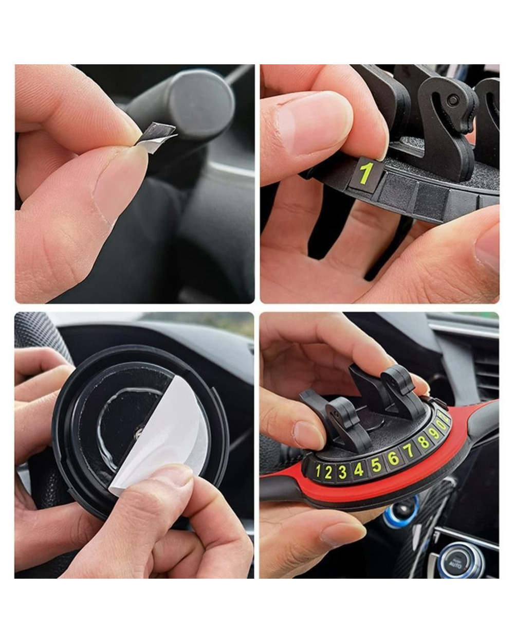 Car Non-slip pad Cell phone Navigation frame Number card Hidden Multifunctional Swan bracket front-4