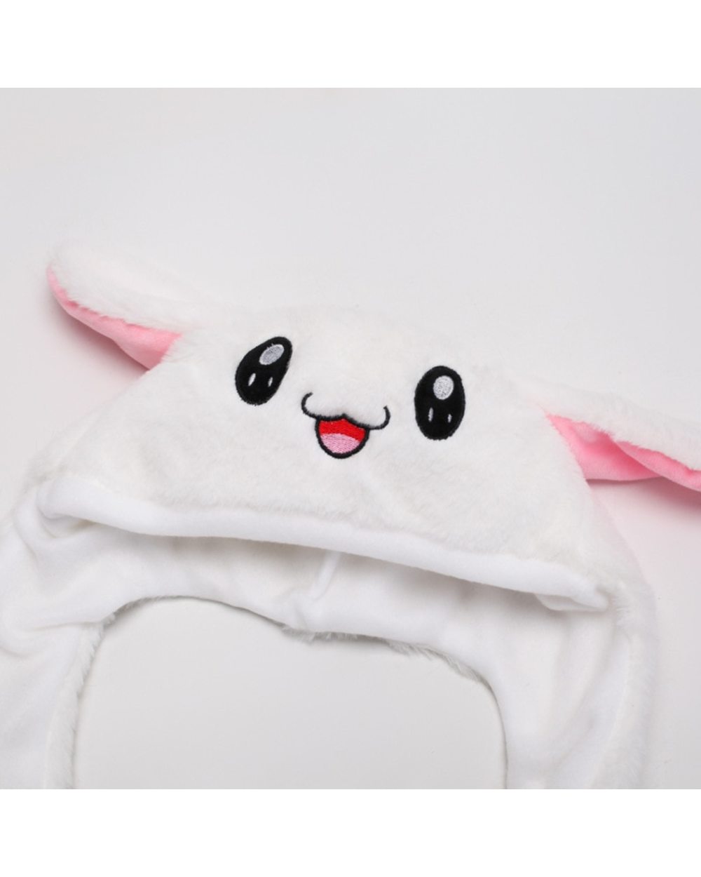 Rabbit Hat Moving Ears Cute Cartoon Toy Hat Kawaii Funny Hat Birthday Gift Bunny Plush Cap Winter Hat For Kids Adult Gi front-1