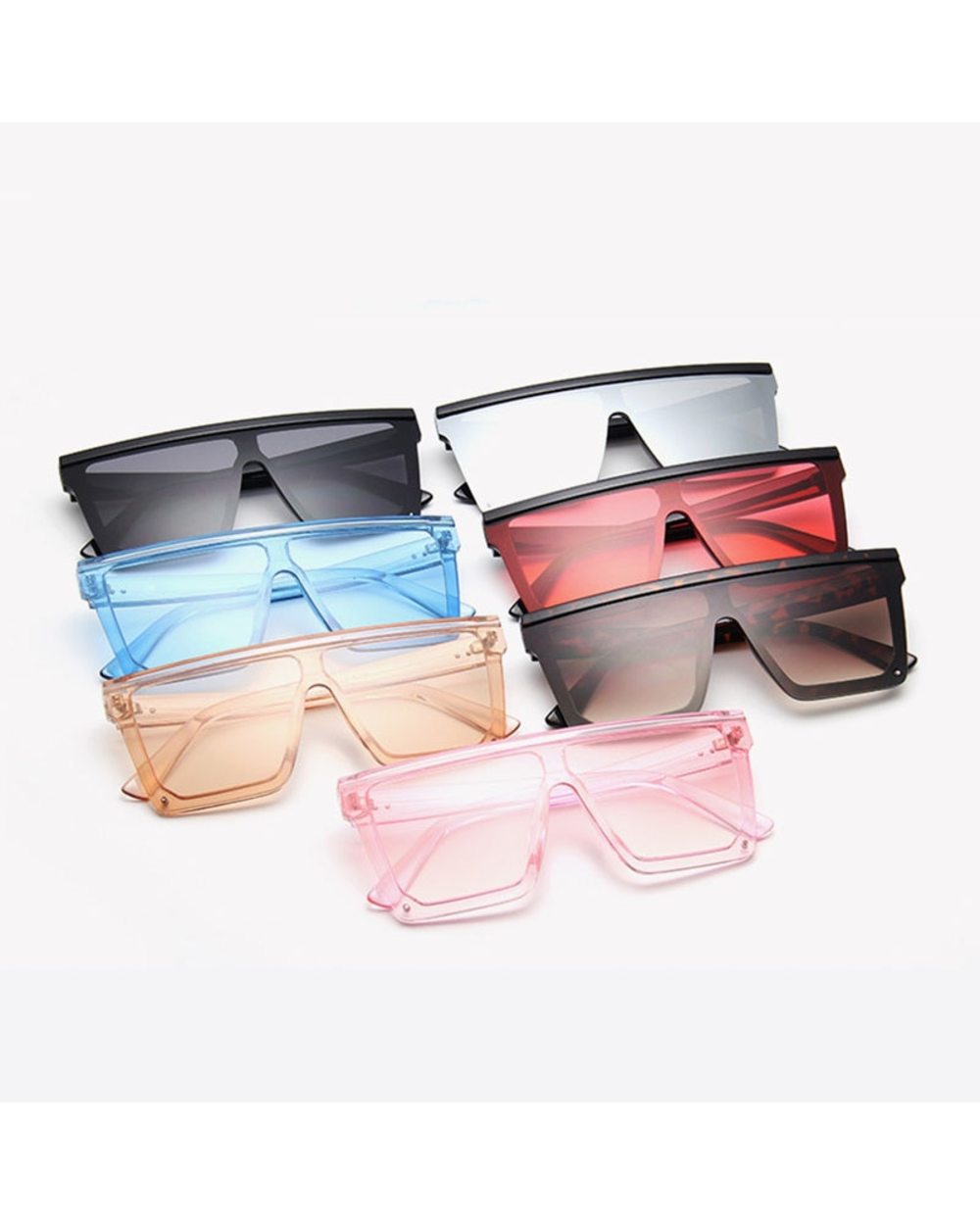 Olopky 2022 Oversized Square Sunglasses Women Vintage Big Frame Women Sun Glasses Fashion Shades For Women/Men Gafas De front-2