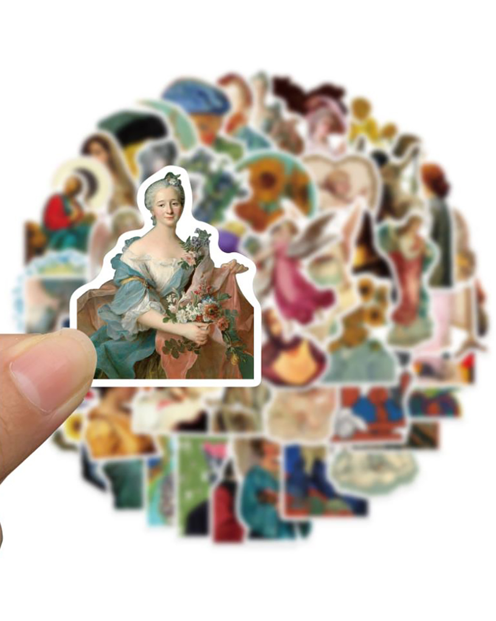 10/30/50PCS Classic Artist Famous Paintings Stickers DIY Motorcycle Travel Luggage Skateboard Cartoon Decal Sticker for front-2