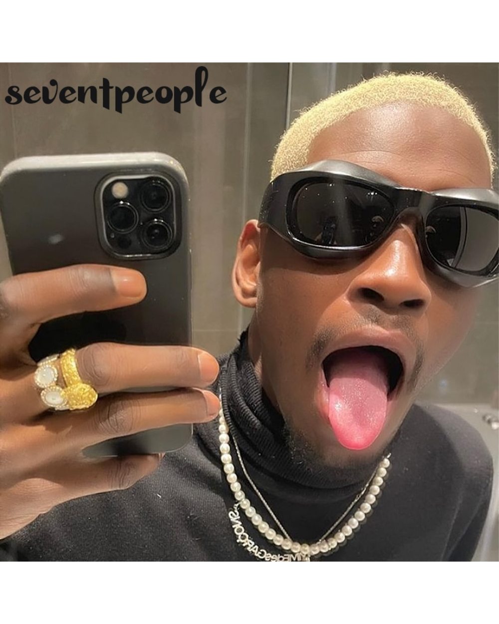 Cyberpunk Y2k Sunglasses Women Sport Sun Glasses For Men Sports Goggles New Fashion Cat Eye Sunglass Occhiali Da Sole D front-2