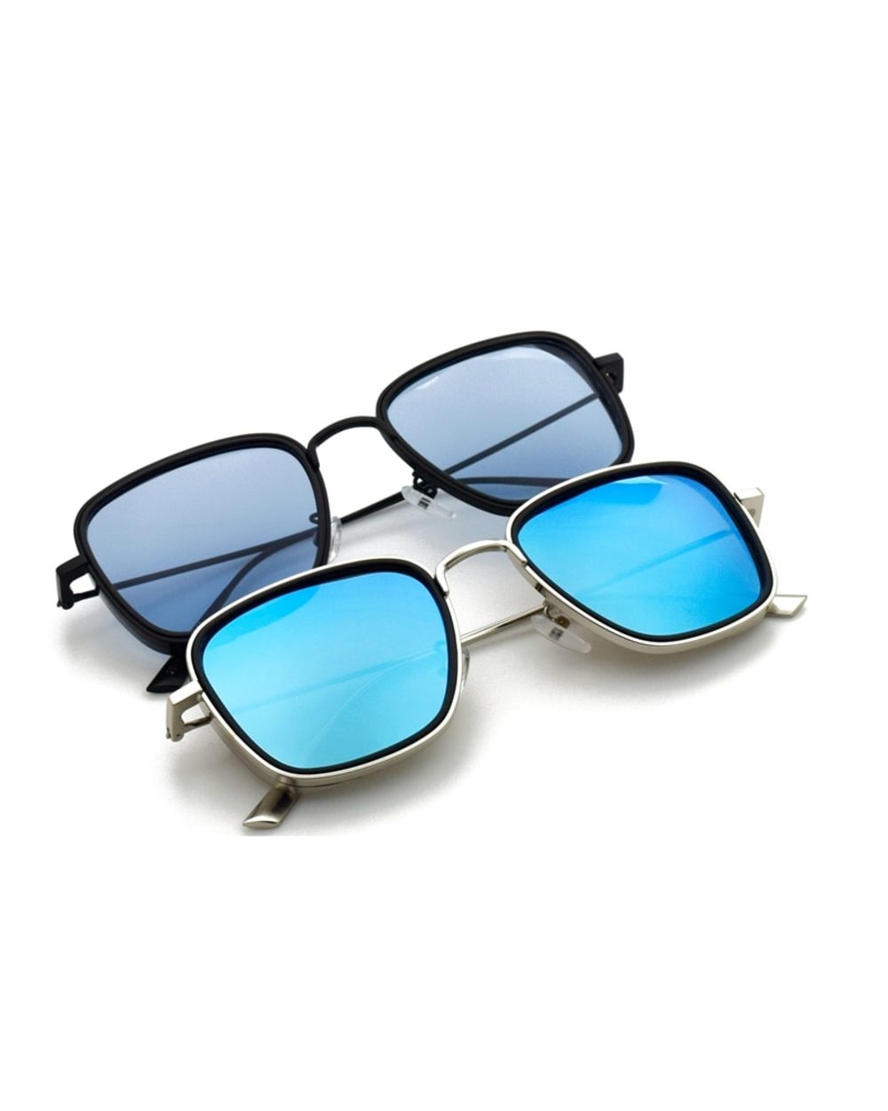 Tuzengyong New Steampunk Sunglasses Fashion Men Women Brand Designer Vintage Square Metal Frame Sun Glasses Uv400 Oculo front-2
