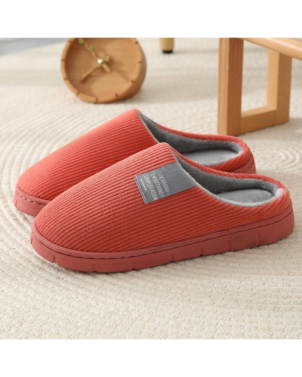 Women Winter Home Slippers Man Home Cartoon Shoes Non-Slip Soft Winter Autumn Warm House Slippers Indoor Lovers Couples front-5