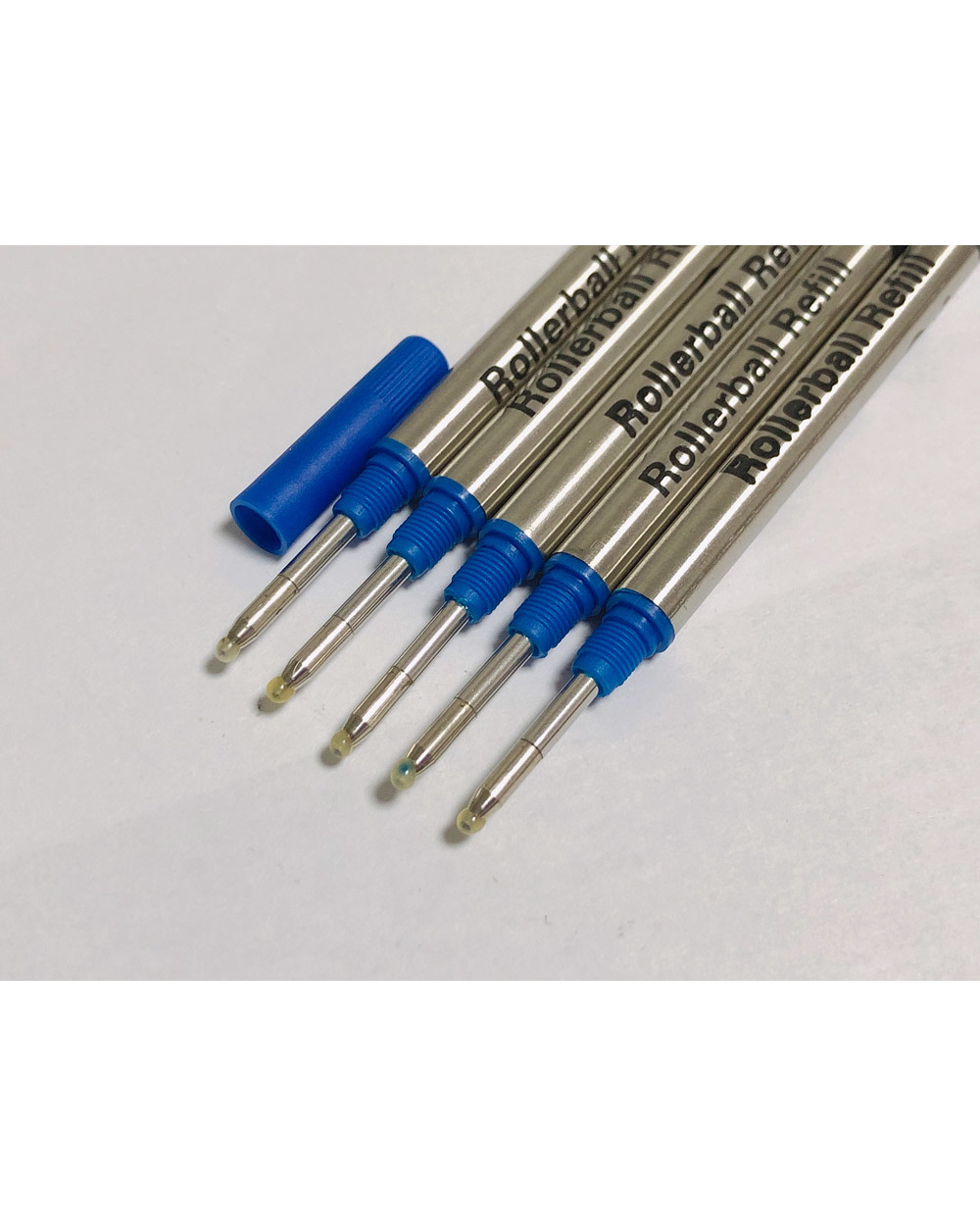 Smooth Writing Refill For Ballpoint Roller Ball Pen Blue Or Black Ink Quality Pen Case Pen Box Pen Pouch Bag Supply front-1