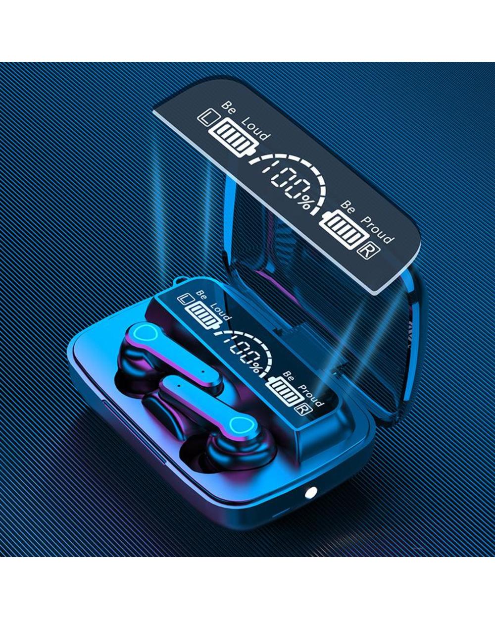 New M19 Tws Wireless Earphones Bluetooth 5.1 Headset In Ear Binaural Hifi Mini Waterproof Sports Music Earbuds With Cha front-3