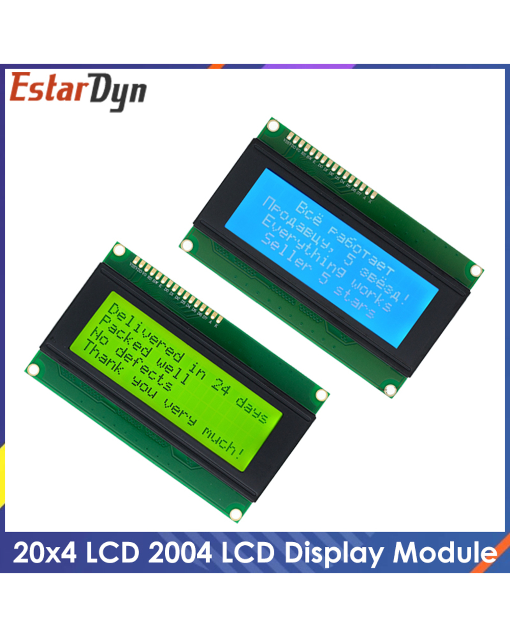 Lcd2004 Lcd Display Monitor 2004 20X4 5V Character Blue Backlight Screen Lcd2004 Led Blue/Yellow Green For Arduino Lc front-0