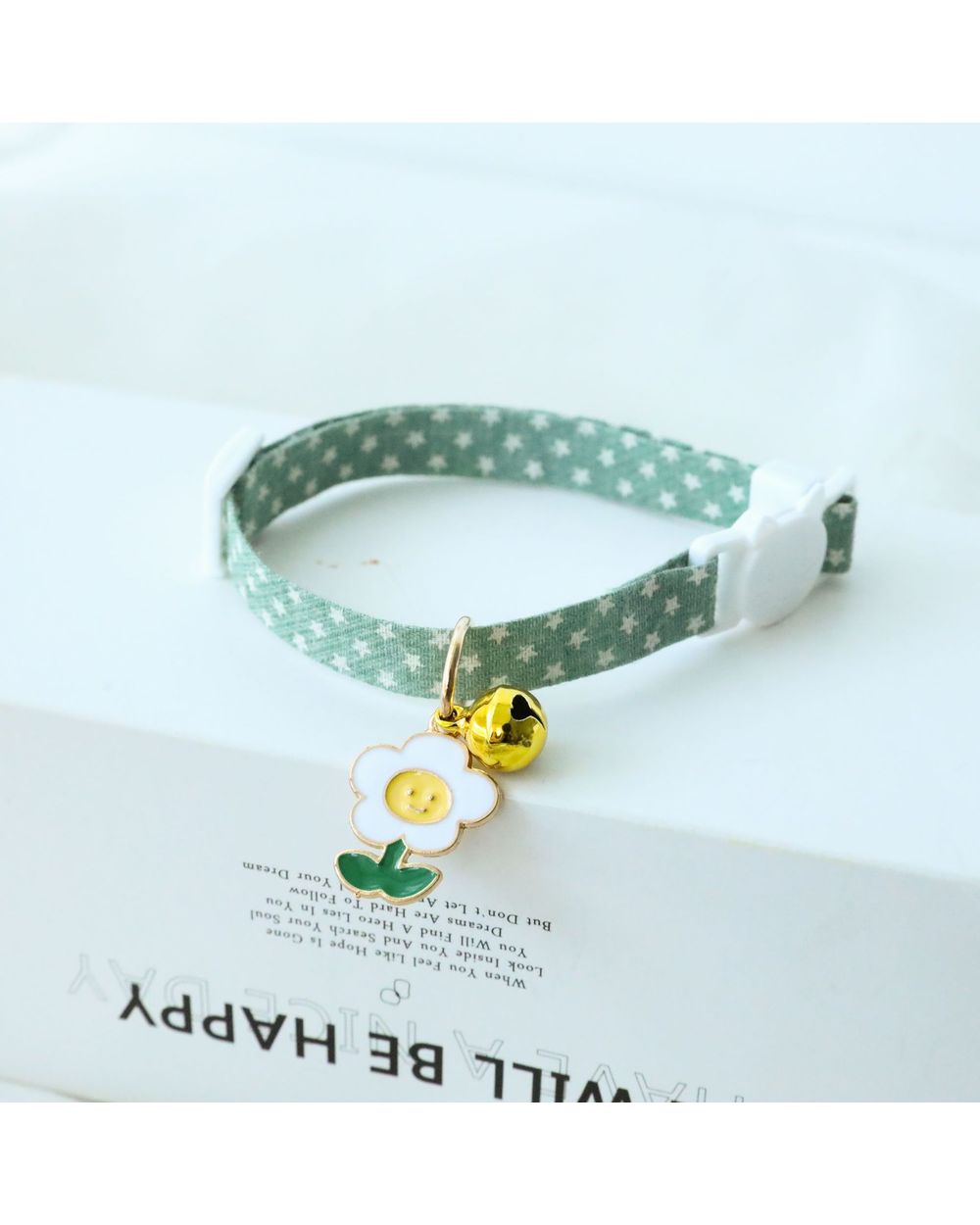 Safety Buckle Necklace Pet Dog Nylon With Bells Collar front-2