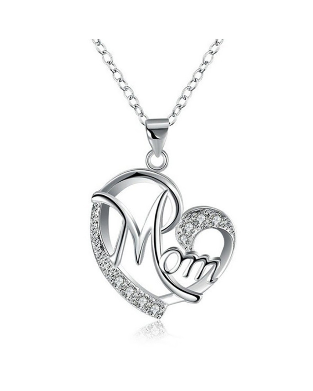 Mother's Day Necklace Fashion Mom Letter Love Necklace Charms Pendant Necklace The Best Gift For Mother front-4