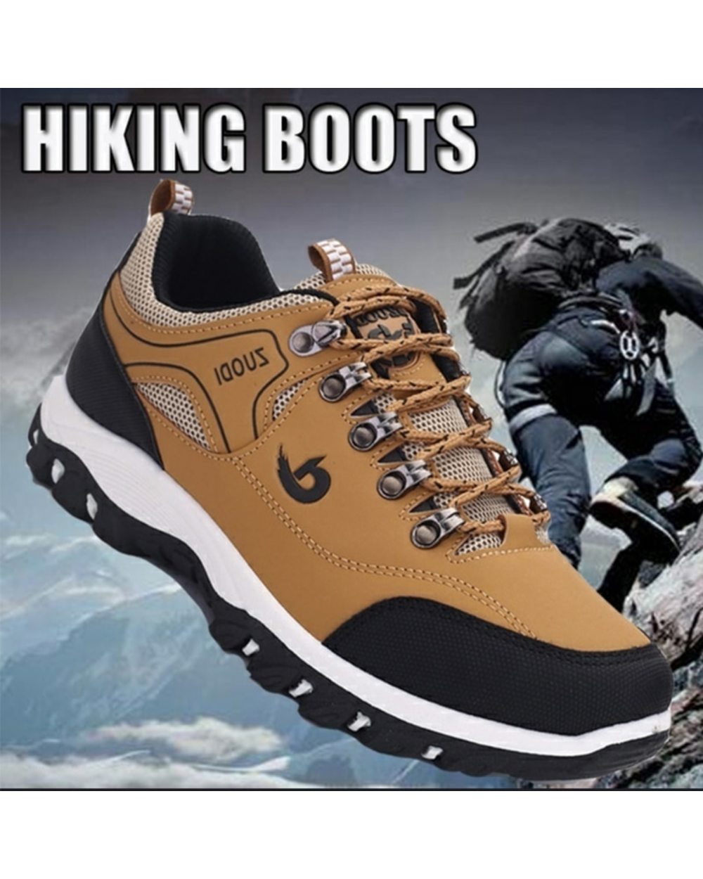 Outdoors Sneakers Waterproof Men's shoes Men Combat Desert Casual Shoes Zapatos Hombre Big Size 39-48 front-1