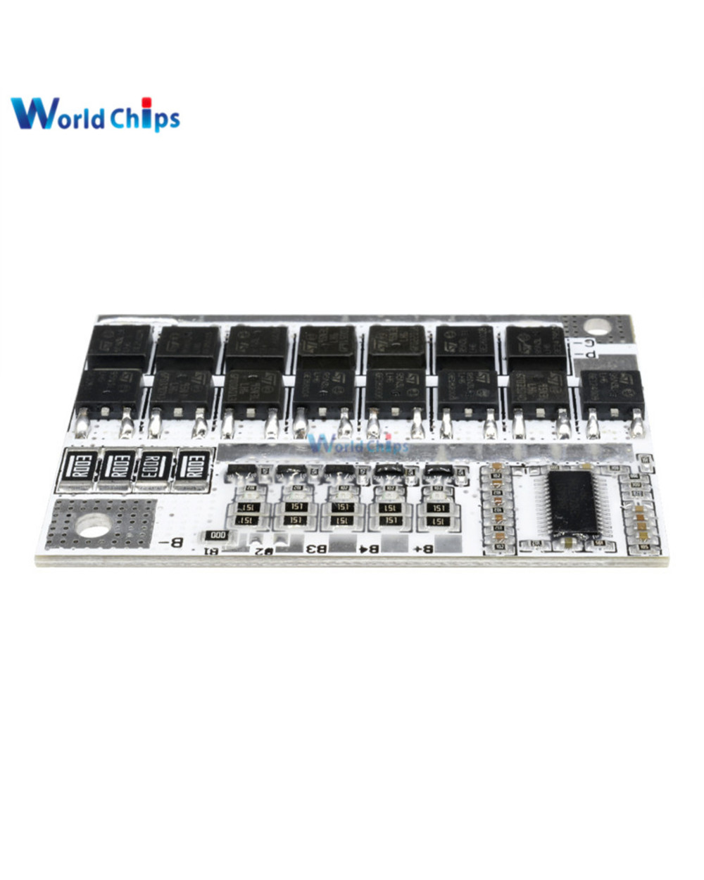 Bms 3S 4S 5S 12V 16.8V 21V 100A Li-Ion Lithium Battery Protection Circuit Board With Balance Charging Module For Power front-4