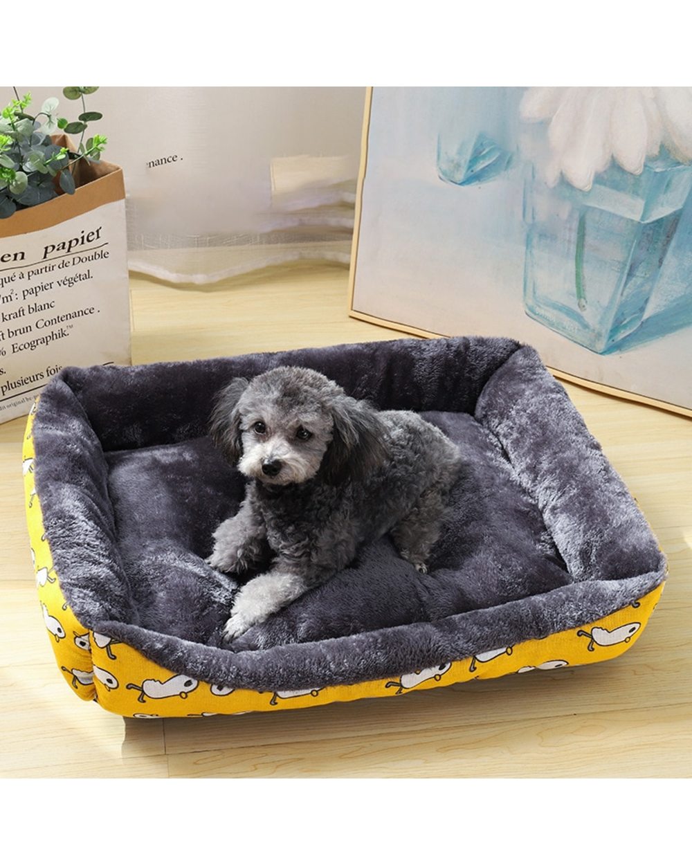Pet Dog Bed Sofa Mats Pet Products Chiens Animals Accessories Dogs Basket Supplies of Large Small House Cushion Cat Bed front-3