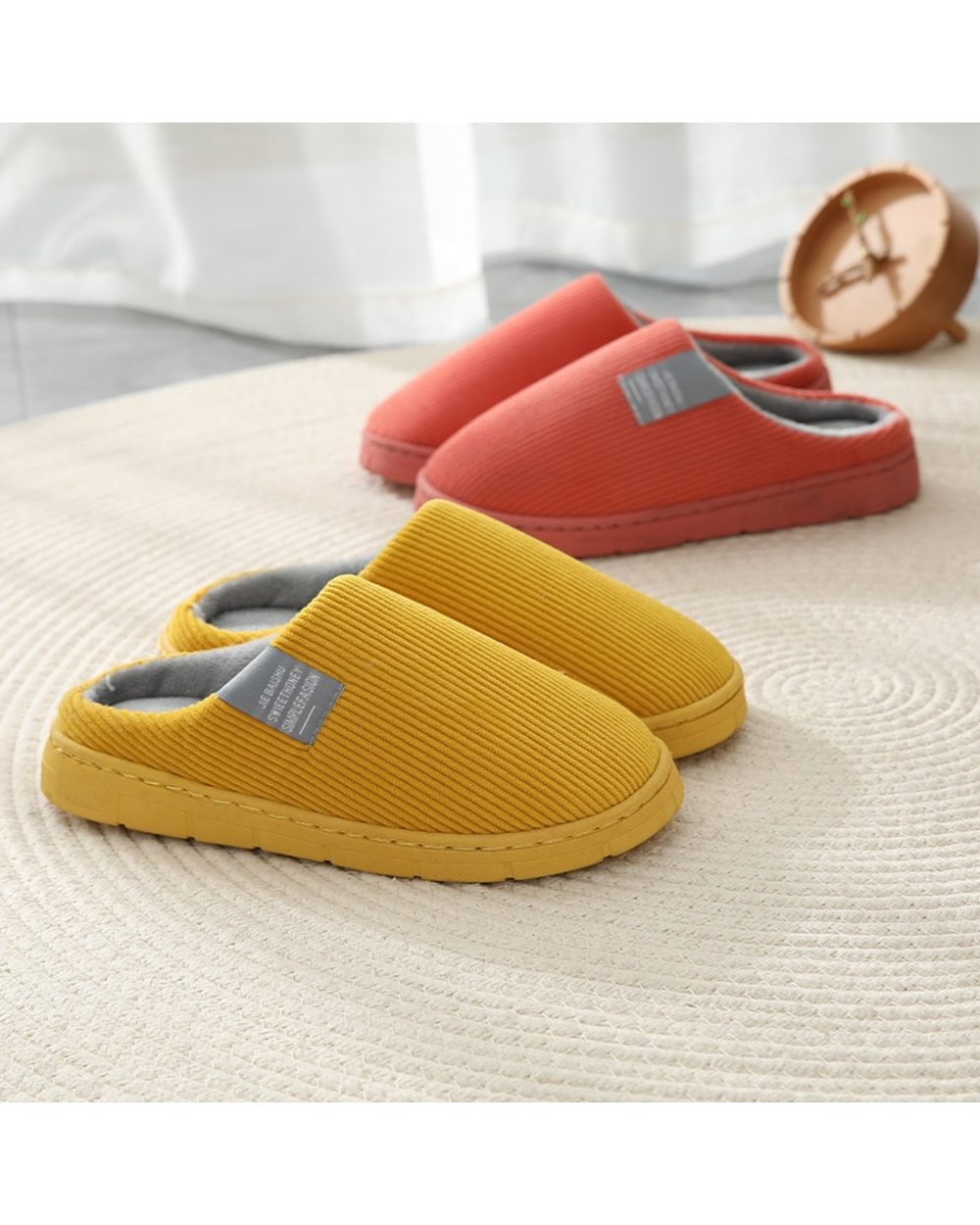 Women Winter Home Slippers Man Home Cartoon Shoes Non-Slip Soft Winter Autumn Warm House Slippers Indoor Lovers Couples front-1
