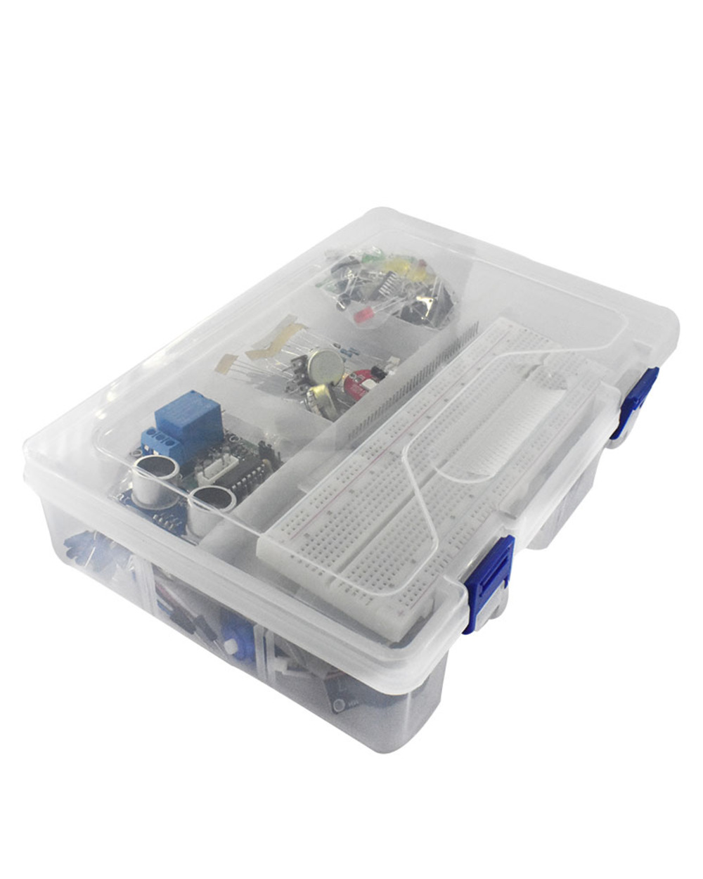 Starter Kit For Arduino Uno R3 - Uno R3 Breadboard And Holder Step Motor / Servo /1602 Lcd / Jumper Wire/ Uno R3 front-1