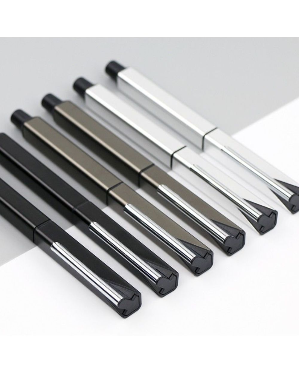 Square Metal Business Gift Gel Pen 0.5Mm Luxury Signature Ballpoint Pens Custom Logo Office Material And Stationery Wri front-0